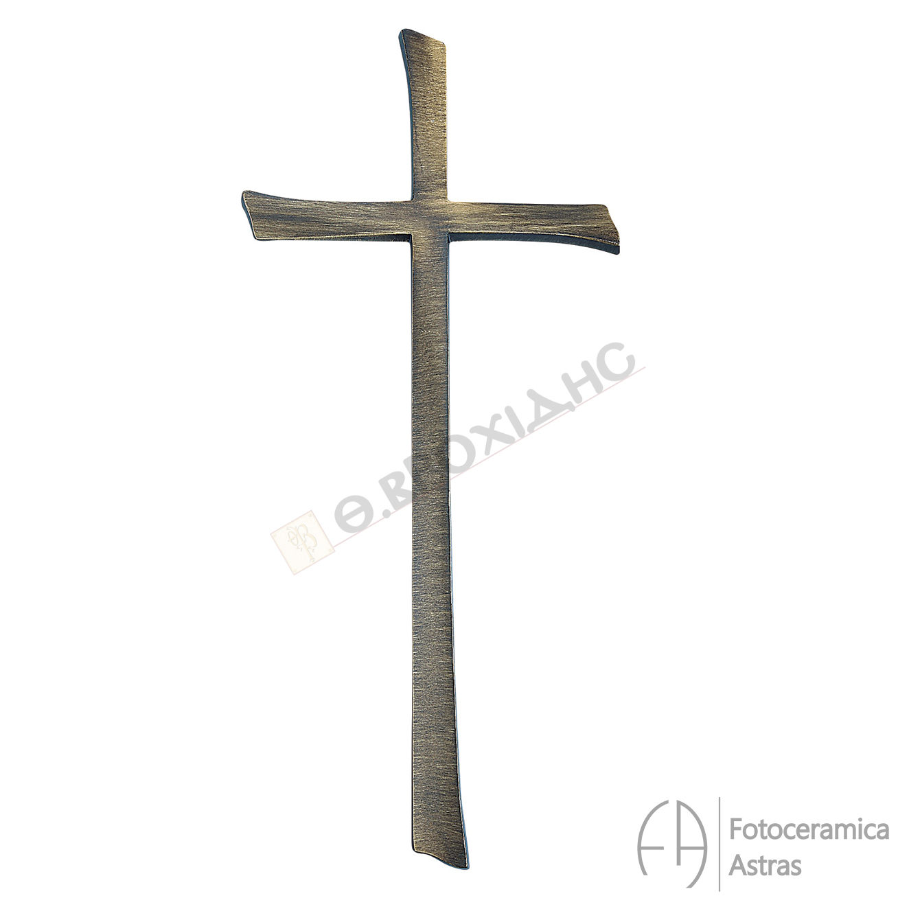 Σταυρός Μνημείου 45cm Από Ορείχαλκο Σε Απόχρωση Αντικέ