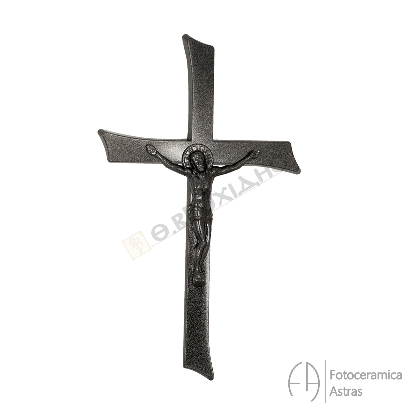 Σταυρός Μνημείου 25.5cm Από Αλουμίνιο Σε Απόχρωση Ανθρακί