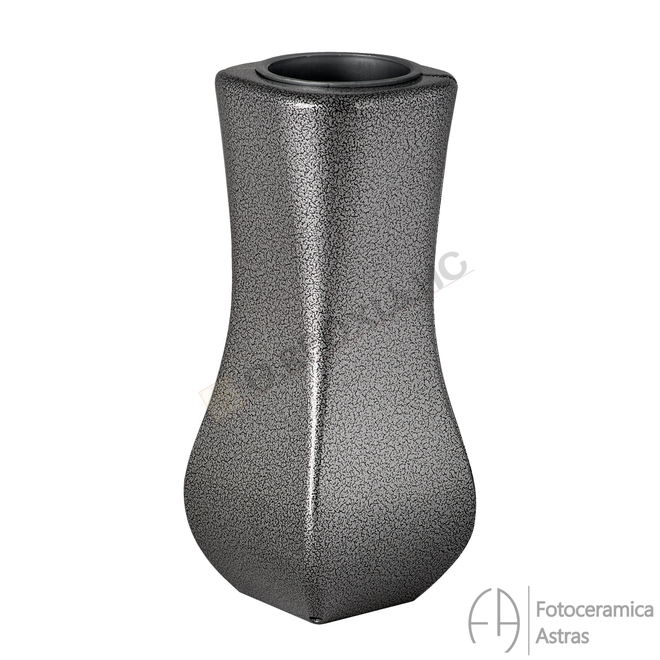 Ανθοδοχείο Μνημείου Από Αλουμίνιο Σε Απόχρωση Μαρτελέ Μαύρο-Χρώμιο